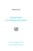 Georges Perec, Ou Le Dialogue Des Genres 9042022795 Book Cover