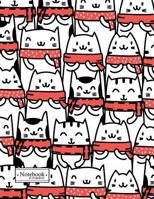 Notebook: Merry christmas cute cats cover and Dot Graph Line Sketch pages, Extra large (8.5 x 11) inches, 110 pages, White paper, Sketch, Draw and Paint 1791505643 Book Cover