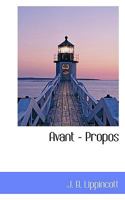 Avant - Propos 1010204955 Book Cover