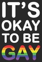 It's okay to be gay: Lined Notebook, Journal or Diary (Size 6x9) with 120 Pages 1676892966 Book Cover
