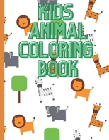 FUN KIDS COLORING BOOK: ANIMAL COLORING BOOK B09HFXWBKL Book Cover