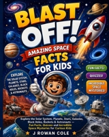 BLAST OFF! Amazing Space Facts for Kids: Explore the Solar System, Planets, Stars, Galaxies, Black Holes, Rockets & Astronauts — Fun Facts, Quizzes and Incredible Space Mysteries for Curious Kids B0HGW52QZB Book Cover