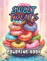 Sweet Treats Coloring Book: 40 Images | 8.5x11 | Desserts, Cakes, Donuts, Sweets | Mindful Coloring and Stress Relief | for Kids, Teens, Adults, and Seniors B0CND4VFMF Book Cover