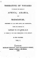 Narrative of Voyages to Explore the Shores of Africa, Arabia, and Madagascar: Performed in Hm Ships Leven and Barracouta 1015012914 Book Cover