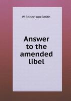 Answer to the Amended Libel 1359424008 Book Cover