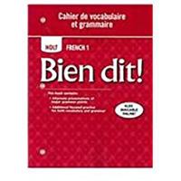 Holt French 1: Cahier De Vocabulaire Et Grammaire 0030797217 Book Cover