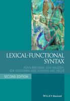 Lexical-Functional Syntax (Blackwell Textbooks in Linguistics) 0631209743 Book Cover