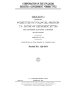 Compensation in the financial industry: government perspectives 1692889338 Book Cover