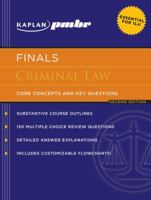 Kaplan PMBR Finals: Criminal Law: Core Concepts and Key Questions (Kaplan Pmbr Finals) 1607140942 Book Cover
