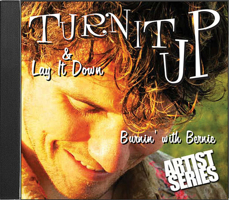 Turn It Up And Lay It Down - Burnin' With Bernie Drum Play Along CDs W/PDF Charts Volume 9 1423471865 Book Cover
