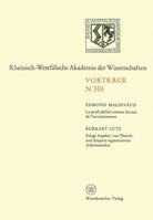 La Profitabilité Comme Facteur de L'Investissement. Einige Aspekte Von Theorie Und Empirie Segmentierter Arbeitsmarkte 3663000338 Book Cover