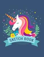Unicorn Sketchbook: Notebook for Drawing, Writing, Painting, Sketching or Doodling, 120 Pages, 8.5" x 11". Sketchbook for Girls, Sketch Book For Kids (Volume 1) 1675079838 Book Cover