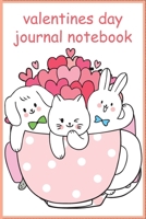 valentines day journal notebook: Cute Cats Valentine's Day Gift for Cat lovers Notebook journal, valentines day gifts for cats presents: Lined Notebook 1661871437 Book Cover