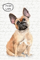 To Do Lists Notebook, Cute French Bulldog: 100 Pages of To Do Lists To Organize Your Life and Track What You Accomplish 1711515442 Book Cover