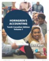 Accounting, Volume 1, Tenth Canadian Edition, 0133855376 Book Cover