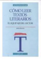 Cómo leer textos literarios 8441401098 Book Cover