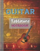 Guitar Tablature Notebook: (6 String) Guitar Tablature Blank Notebook/ Journal / Manuscript Paper/ Staff Paper - Lovely Designed Interior (8.5 x 11), 100 Pages (Gift For Guitar Players, Musicians, Tea 1651142645 Book Cover