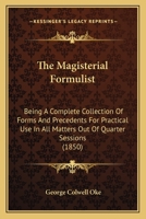 The Magisterial Formulist 1142678792 Book Cover