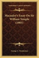 Sir William Temple 1146723369 Book Cover