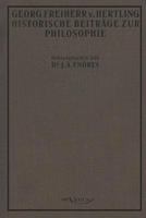 Historische Beitr GE Zur Philosophie 3863470389 Book Cover