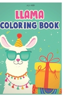 llama coloring book: Fun coloring gift book for llama lovers with stress relief llama designs and funny cute shows B08QFBN137 Book Cover