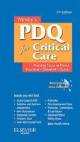 Mosby's Nursing PDQ for Critical Care 0323074065 Book Cover