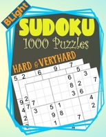 BLight Sudoku Puzzles: 1000 Sudoku Puzzle Book For Adults (Puzzles & Games for Adults) - Hard and Very Hard Level B08CWD66D4 Book Cover