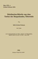Holothurien-Sklerite Aus Dem Torton Des Burgenlandes, Osterreich 3662235021 Book Cover