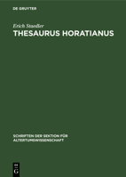 Thesaurus Horatianus (German Edition) 311248195X Book Cover