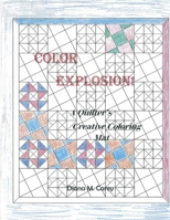 Color Explosions: A quilter's creative coloring mat 1985069733 Book Cover