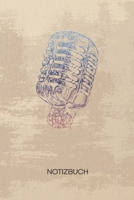 NOTIZBUCH A5 Dotted: 60er Fans Notizheft GEPUNKTET 120 Seiten - Retro Microphone Notizblock Oldschool Mikrofon Skizzenbuch - Party Geschenk f�r Musikliebhaber Partymacher Stimmungsmacher 1710325070 Book Cover