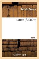 Lettres Tome 1 2016193956 Book Cover