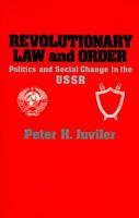 Revolutionary Law & Order 0029168007 Book Cover