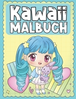 Malbuch Kawaii: Niedliches und Liebenswertes Figuren-Malbuch für Kinder von 3-9 Jahren B08FP5V2F7 Book Cover