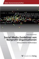 Social Media Guidelines von Nonprofit Organisationen 3639628691 Book Cover
