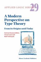 A Modern Perspective on Type Theory 904816639X Book Cover