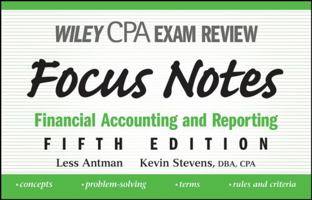 Wiley CPA Examination Review Focus Notes: Financial Accounting and Reporting (Wiley Cpa Examination Review Focus Notes) 0471784400 Book Cover