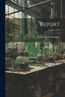 Report; Volume 1919 1021952982 Book Cover