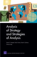 Analysis of Strategy and Strategies of Analysis 0833045032 Book Cover
