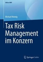 Tax Risk Management im Konzern (Edition KWV) 3658241152 Book Cover