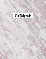 Notebook: Lined Rose Marble Notebook (Memory Book, Journal, Diary), 100 pages, 8.5 x 11, Journal Matte Finish 1676274758 Book Cover
