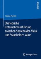 Strategische Unternehmensfuhrung Zwischen Shareholder-Value Und Stakeholder-Value 3834940925 Book Cover