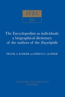 Encyclopaedists as Individuals (Studies on Voltaire) 0729403688 Book Cover