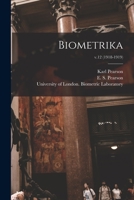 Biometrika; v.12 (1918-1919) 1014050065 Book Cover