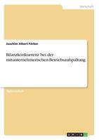 Bilanzkonkurrenz Bei Der Mitunternehmerischen Betriebsaufspaltung 3867461066 Book Cover