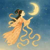 Chang'e Flies to the Moon: A Mid-Autumn Festival Bilingual Chinese-English Storybook for Families (Myths & Legends | ??????) B0F4KYLFCQ Book Cover