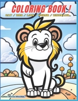 Coloring Book / Kids!: Cat / Dog / Lion / Horse / Dinosaur.. B0CF48R61X Book Cover