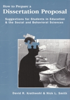 How To Prepare A Dissertation Proposal: Suggestions For Students In Education And The Social And Behavioral Sciences 0815681410 Book Cover