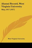 Alumni Record: West Virginia University 1298240956 Book Cover