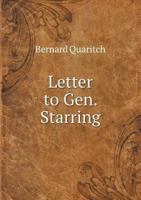 Letter to Gen. Starring 1358558434 Book Cover